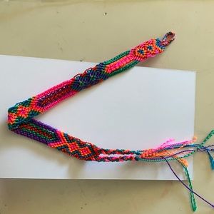 ELECTRIC ARRAY woven rainbow colored bracelet